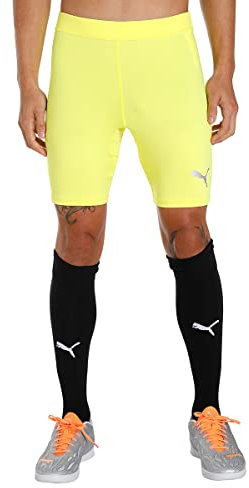 Puma Herren Liga Baselayer Short Tight, Fluo Yellow, XXL