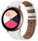 TurnTurn Armbänder Kompatibel mit Galaxy Watch 7/6/5/4 40mm 44mm/6 Classic 43mm 47mm, Elegant Leder Uhrenarmband Ersatz Lederarmband für Glaxy Watch 5 Pro 45mm/Active 2/Watc h 42mm, Weiß