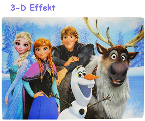 alles-meine.de GmbH 3-D Effekt__ Unterlage - die Eiskönigin - Frozen - als Tischunterlage/Platzdeckchen/Malunterlage/Knetunterlage/Eßunterlage/Platzmatte - 42 cm *..