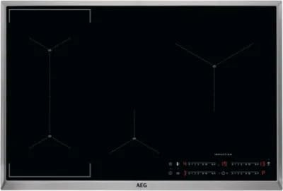 AEG IAE84421XB Küchen Einbaukochfeld Induktion 80cm BridgeFunktion Kochsensor Edelstahlrahmen
