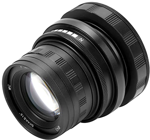Goshyda Kameraobjektiv, 50 Mm F1.6 E Mount Tilt Manuelles Vollbildobjektiv für Spiegellose A9 A7-Serie