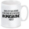 Herzbotschaft Tasse mit Motiv - was ist das denn für eine beschissene Bumsbude Hier?!