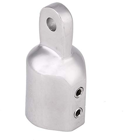 KIMISS Top Cap External Eye End Bootsbeschläge, 7/8 Zoll 3/4 Zoll Edelstahl Eye End für Bimini Top Cap Fitting Hardware für Boote(Doppelter oberer Draht)
