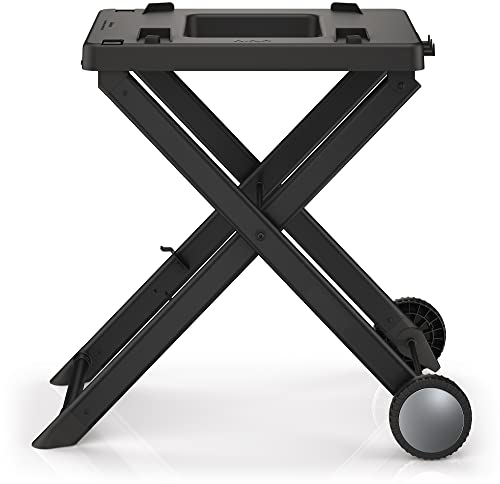 Ninja XSKSTAND Woodfire Collapsible Outdoor Grill Stand, Compatible with Ninja Woodfire Grills (OG700 Series), Foldable, Side Utensil Holder, Weather-Resistant, Black