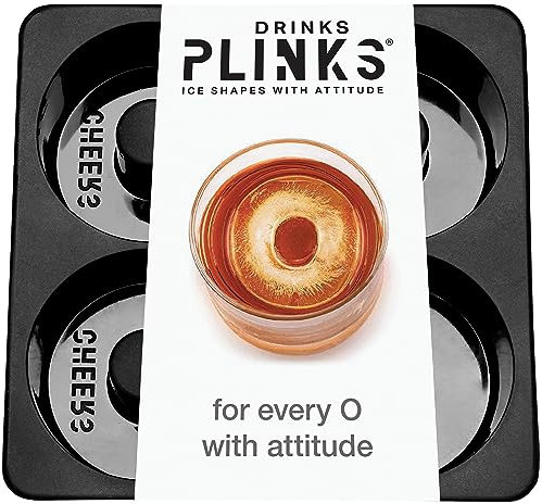 DRINKSPLINKS Bac à glaçons en silicone - Lettre O personnalisée - Grand moule à glaçons personnalisé pour whisky, bourbon, cocktails et cadeaux personnalisés avec initiales. Moule alphabet pour chaque