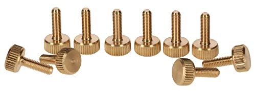 PrecisionGeek – M4 x 10 mm Rändelschrauben aus Messing – 10 Stück – Handverschraubung – Made in Europe - Mechanik, Elektronik, Modellbau, Möbeln und DIY.