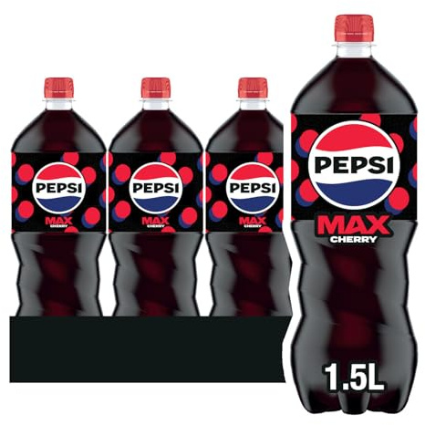 Pepsi Max Cherry Cola | 1.5L Bottle | 12 Pack