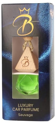 b_king_luxury Diamant Holzkappe Männer 7ml - Autoparfüm - Autolufterfrischer - Autoduft (Sauvage)