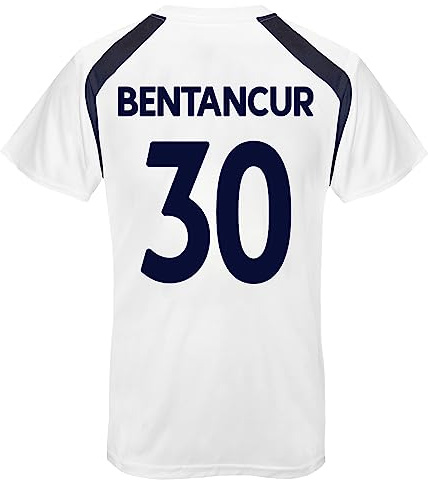 Tottenham Hotspur FC Mens Bentancur 30 Poly T-Shirt White 3XL