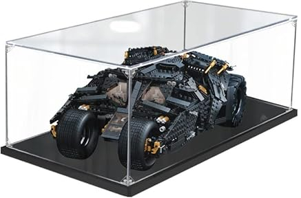 Vitrine en Acrylique pour Lego DC Batman Batmobile Tumbler 76240 Ensemble de modèles de Blocs de Construction, vitrine Transparente Anti-poussière (Le modèle n'est Pas Inclus)(2mm)