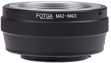 FOTGA M42-M4/3 Objektivadapter für M42 42mm Screw Mount Objektiv Adapter auf Micro Four Thirds (MFT, M4/3) Mount Kamera, Kompatibel mit Olympus E-M5 E-M10 III und für PANAS0NIC G9 II G95 GH6 GH5M2