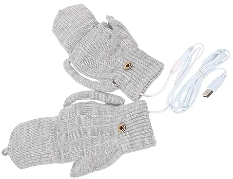 HANABASS 1set Usb Heated Gloves Thermal Hand Warmers for Sports Portable Mitts for Riding and Gaming Half Finger Design for Typing Warm Comfort for Outdoor Activities