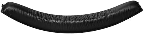 Tiardey Stirnband-Ohrpolster-Abdeckung, Protein-Leder-Kopfbandpolster für Sennneiser HD380 PRO HD380 PC350 Game Zero – Schwarz
