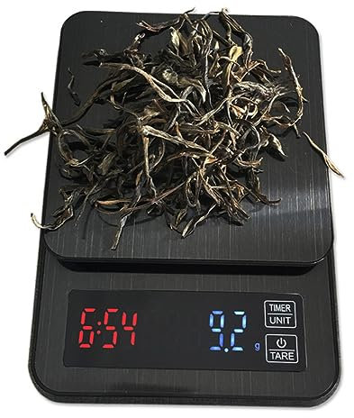 PRETYZOOM 5kg Digitale Lebensmittelwaage mit Timer Kaffeewaage zum Wiegen Backen und Kochen mit Präzisionssensoren Kapazität Schwarz ohne Batterien