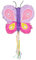 Boland 30985 - Pinata Schmetterling, 43 x 48 x 10 cm, Butterfly, Hängedeko, Dekoration für Geburtstag, Mottoparty und Karneval