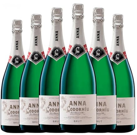 Codorníu Anna Brut Cava Reserve 75 cl Weißer Sekt (Karton mit 6 Flaschen von 75 cl)