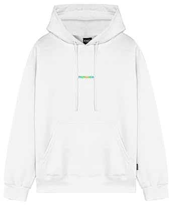 PROPAGANDA Felpa Ribs Neon Bianco - Medium