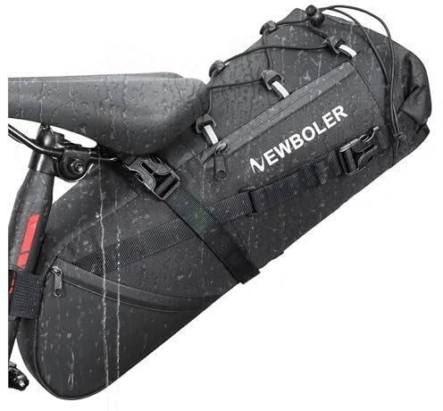 Munaduna Fahrrad Satteltasche Wasserdicht 10L Fahrradtasche Sitztasche für Outdoor Fahrräder Mountainbikes Rennräder