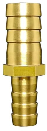 2.5 3 4 6 8 10 12 14 16 19 25 32 mm Tuyau Barb Tuyau Réducteur Droit Réducteur Adaptateur Transfert En Laiton Tuyau Raccord Eau Gaz(5 pcs,6mm-4mm)