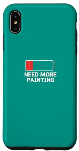 Need More Painting, Battery Low Case for iPhone XS Max