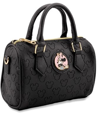Disney Minnie Mouse Mini Purse Crossbody Handtasche für Frauen | Leder Damen Schultertasche Handtasche Satchel mit geprägtem Druck | Minnie Mouse Zubehör für Mädchen, Jungen, Erwachsene, Uni,