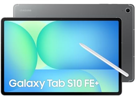 Samsung Galaxy Tab S10 FE+, 3 anni di garanzia, Android Tablet, Display 13.1 LCD, Wifi, RAM 12GB, 256GB, 10.090 mAh, S Pen, Android 15, IP68, Gray [Versione italiana]