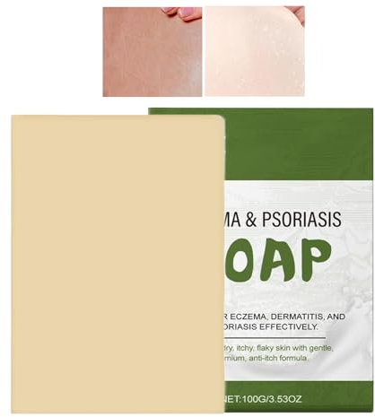 Anti-Itch Soap, Goat Milk Bath Bar, Soothing Relief Hydrating Gentle on Sensitive Skin, Natural Body Wash for Dry Skin and Daily Use, 5,9 x 0,79 x 2,91 Zoll