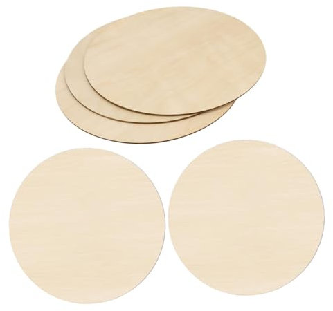 ARTIBETTER 5 Piezas Astillas De Madera Redondas Dibujo Para De 4 a 6 Años Círculo De Madera Contrachapada Círculos De Cartón Para Manualidades Artesanía Para Adultos Tablero De Álamo