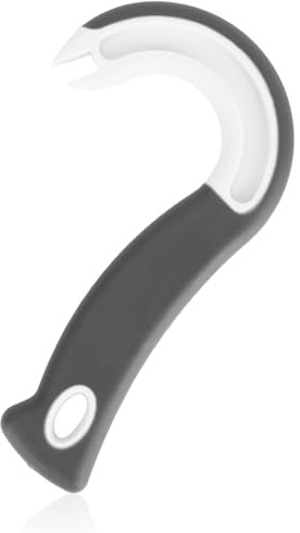 Easy Open Ring Pull Can Opener, J Hook Can Opener Pull Tab with No-Slip Grip for Seniors Kids Weak Hands Manual Soda Beer Pop Top Tin Bottle Jar Lid Lifter Tool (Gray)