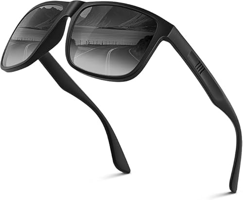 Sonnenbrille Herren-Polarisiert-Sonnenbrillen-Sunglasses Men-Grau Schwarz