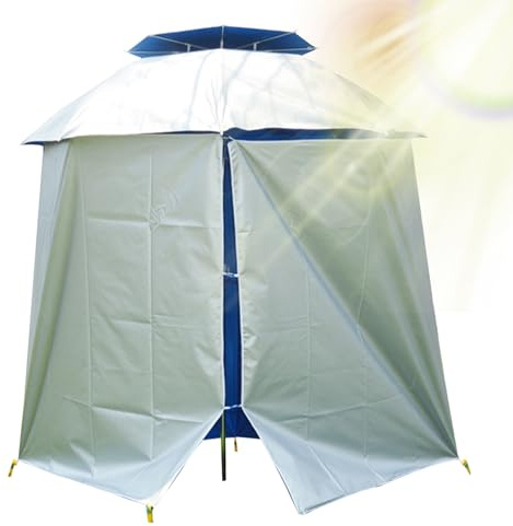 Riaisttd Paraguas Portátil,Tienda De Playa Paraguas - con Dosel para Lluvia - Toldo para sombrilla, protección Solar, Cubierta Impermeable para sombrilla, Refugio Solar para Pesca, Camping