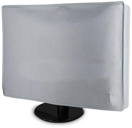 Tv Cover 21 24 28 34 Home 1PC Desktop Computer Monitor Cover Non-woven Fabric Craft Screen Protector Case Grey(21inch)