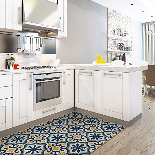 PP00016 Dekoration, selbstklebend, PVC, für Böden auf praktischen Materialien, Motiv: Anversa, PVC, 8 pièces 25x25 cm