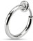 Monster Piercing 8MM de diam?tre - Calibre 16 316L Chirurgical Acier Ressort Action Faux Nez Piercing Anneau