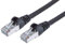 PremiumCord Patch Cable Cat 6a S/FTP, 10Gbit/s, Cable Ethernet, LAN, Conectores RJ45, Flexible y Robusto, AWG 26/7, Conductores 100% CU, Negro, 3 m