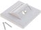 Shiwaki Adaptateur de Cordon de Raccordement pour Fibre Optique SC/LC en Plastique 2 Prises Plaque Murale - Blanc-1 Sockets