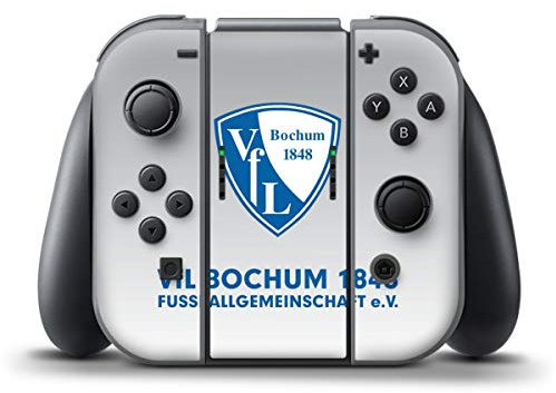 DeinDesign Skin kompatibel mit Nintendo Switch Controller Folie Sticker VFL Bochum Wappen Offizielles Lizenzprodukt