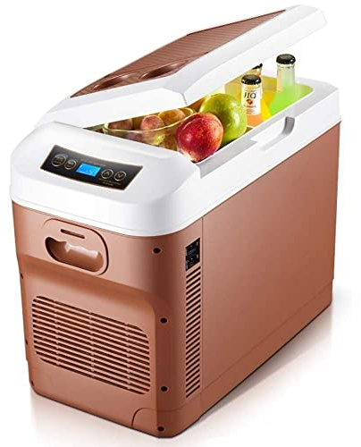 LHZHG Kühlschrank Kühl Gefrier Gefrierschrank Kühlbox Auto und Steckdose 28L Mini Tragbare 12V 24V 230V Mobile Auto Kühlschrank Kühlboxen Leise,Dual-Core-Kühlung,Digitaler Bildschirm,kühlt und wärmt