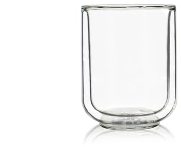 OGO LIVING - Set mit 4 doppelwandigen Gläsern, 10 cl, hohe Widerstandsfähigkeit, Tasse Kaffee & Espresso, aus Borosilikatglas, 100 ml
