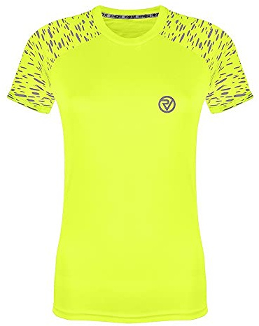 Proviz Sports Womens Reflect360 Short Sleeve Shirt, Yellow, 20