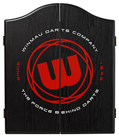 WINMAU W Roundel Logo Design Deluxe Dartscheibe Schrank | Heavy Duty Dartscheibe Schrank