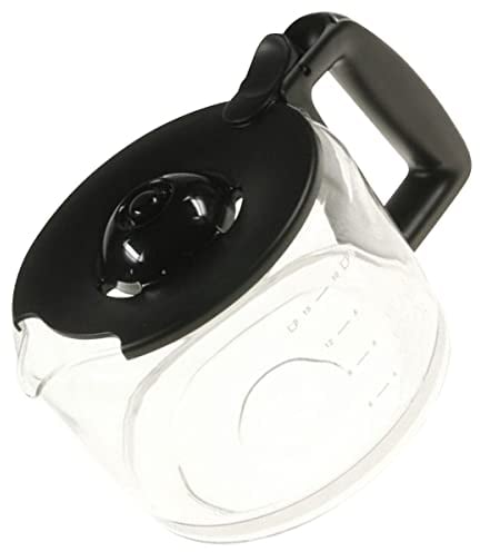 SEB Glaskanne kompatibel mit Tefal CM470810R87A,CM46181187B,CM46181187A,CM47081087A - 1 Liter - Transparent - Modern - Kaffeemaschinen-Pitcher-Ersatzteil