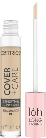 Catrice Cover + Care Sensitive Concealer, Abdeckstift, Nr. 002N, nude, Anti-Pickel, beruhigend, aufhellend, pflegend, Haut, langanhaltend, natürlich, vegan, ölfrei, wasserfest (5ml)