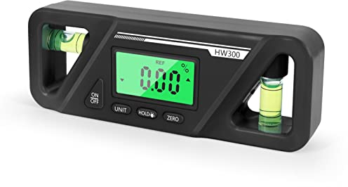 Digital Spirit Level, 4 * 90°/ 2 * 180° Small Spirit Level Digital Protractor Angle Finder Ruler with Backlit LCD, 2 Measuring Modes, Digital Inclinometer Level Measuring Tools