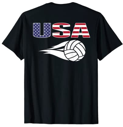 Amerika Volleyball Lovers Jersey - USA Flagge Sommer Sport T-Shirt