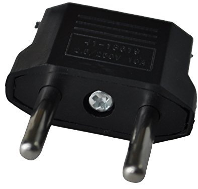 Torribala Lot 5 Adaptateur Prise Secteur USA Chine Canada vers FR France BE Belgique EU Noir