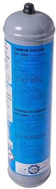 GASFRIGO®, Bombola co2 per gasatore, 600 gr usa e getta attacco M11x1, gas acqua frizzante, co2 per acqua frizzante, cilindro co2 per gasatore, bombole gasatore acqua frizzante