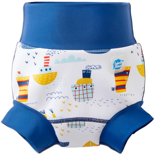 Splash About La nouvelle couche améliorée, Happy Nappy, Tug Boats, 0-3 mois