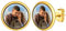 Supcare Ohrringe Damen Rund-Form mit Foto Männer Witzig Ohrstecker Edelstahl Ohrschmuck Boho Sommer Liebeskind Modeschmuck Ohrringe Rund-Gold