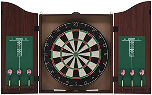OUTS Professionelles Dartset Mit Dartscheibe Und Gehäuse Aus Sisalstahl - Sportartikel Indoor-Spiele Dartpfeile Werfen,Pleasant63
